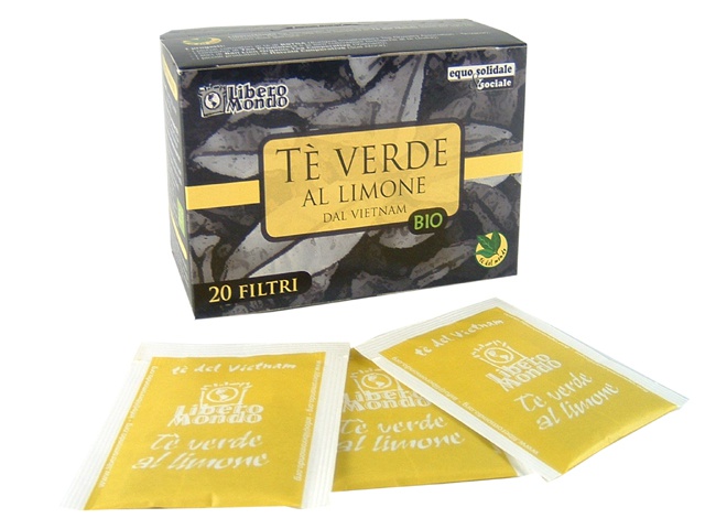 Té verde in filtri al Limone