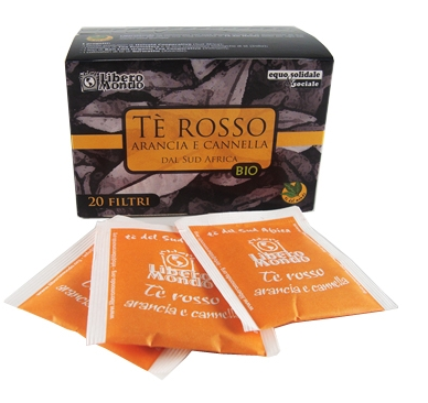 Té rosso in filtri all' Arancia e Cannella